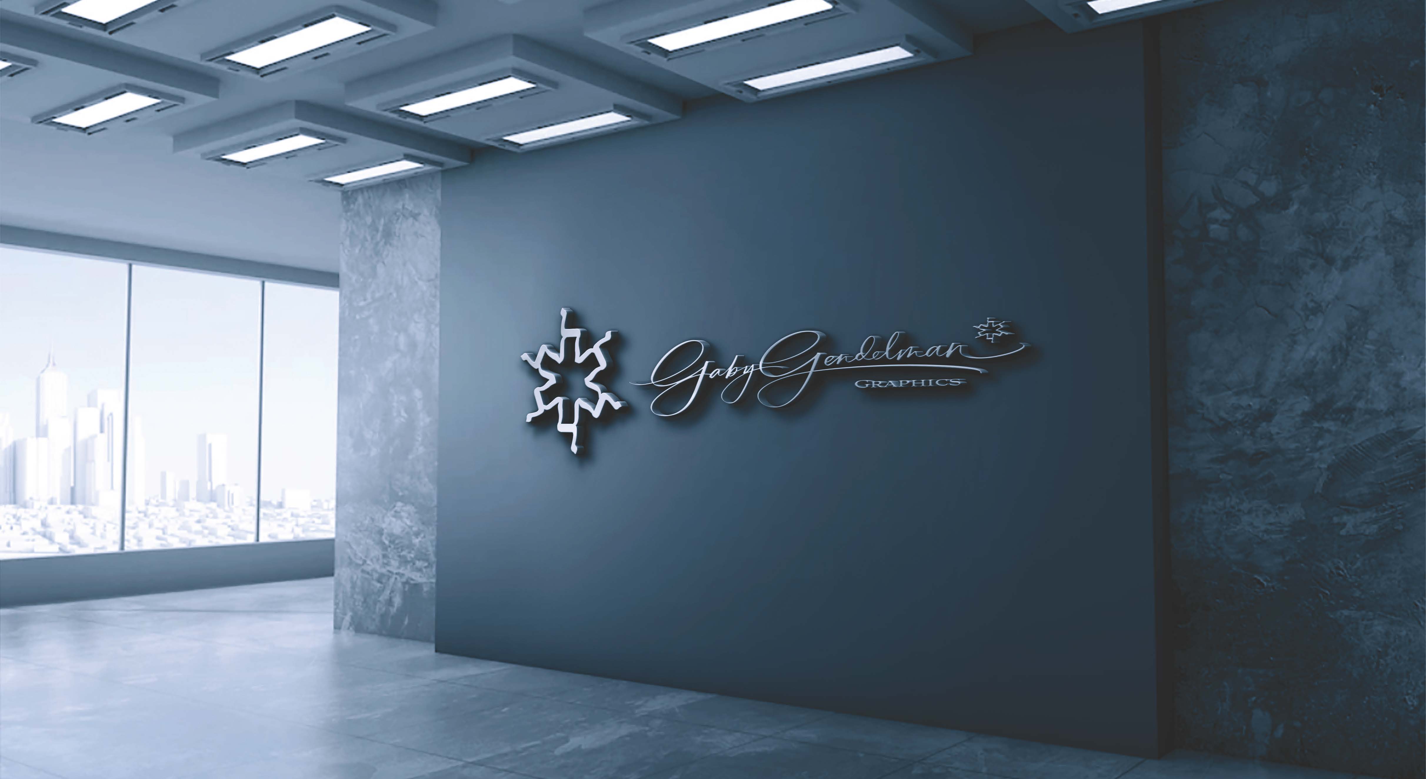 Office wall logo